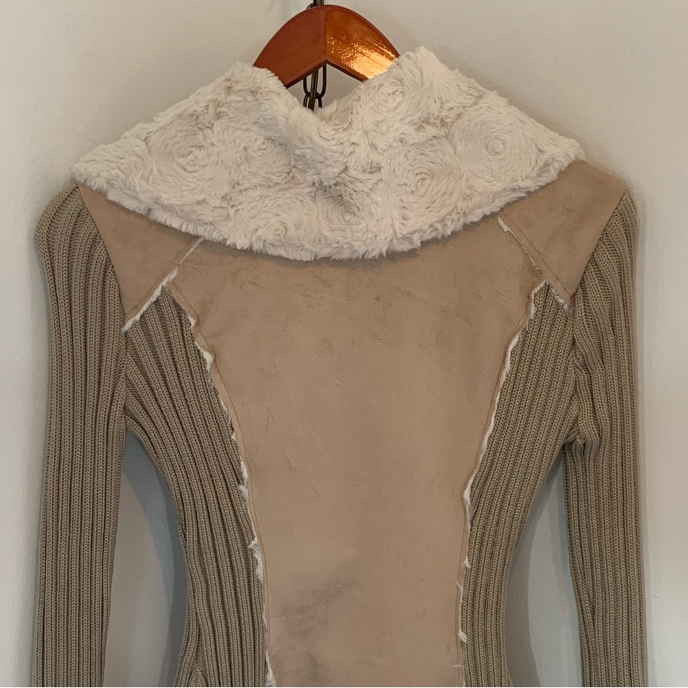 Venus Vegan Suede Sweater Jacket - Picture 6 of 13